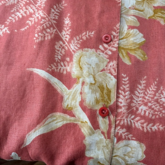 Vintage Liz Claiborne Floral Button Down Blouse, Size Petite Small - Picture 6 of 10